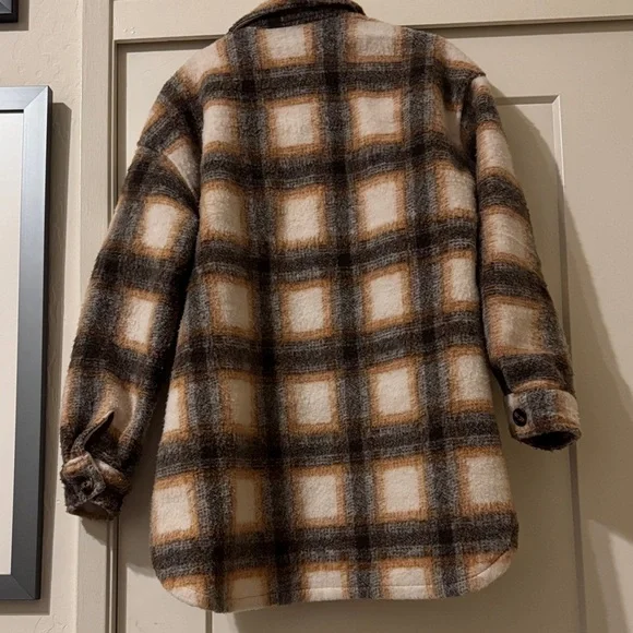Sanctuary women’s plaid Shacket size XS - Picture 3 of 3